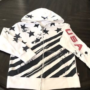 USA 🇺🇸 Zip Up Hoodie with Pockets